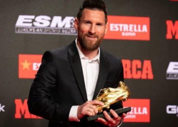 De la mano de sus hijos, Lionel Messi recibió su sexta Bota de Oro 3 2024