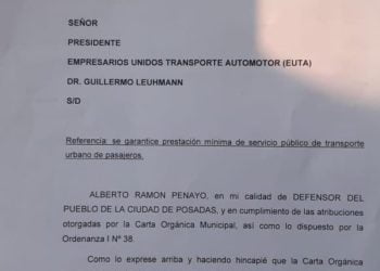 Paro: Solicitan servicio mínimo a empresas de transportes en Posadas 13 2024