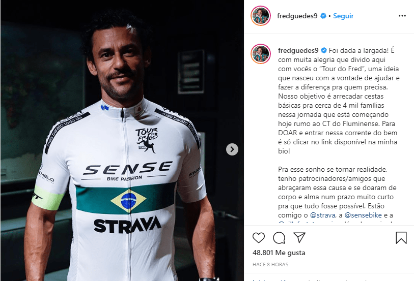 A lo Forrest Gump pero en 'bici': Fred hará 600 Km pedaleando para firmar por Fluminense 3 2024