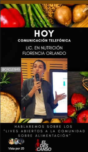 Se vienen los 'Lives' en redes sociales desde el Colegio de Nutricionistas de Misiones 3 2023
