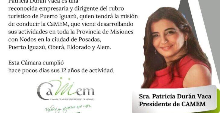 Patricia Durán Vaca es la nueva presidente de la Cámara de Mujeres Empresarias de Misiones (Camem) 1 2024