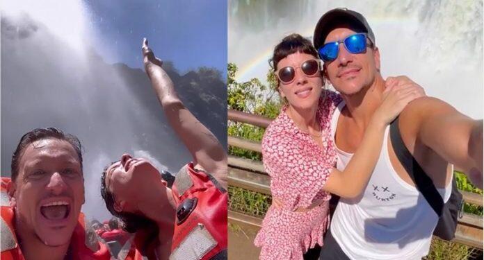 Los actores Nico Vázquez y Gimena Accardi compartieron la intimidad de sus vacaciones en las Cataratas de Iguazú 1 2024