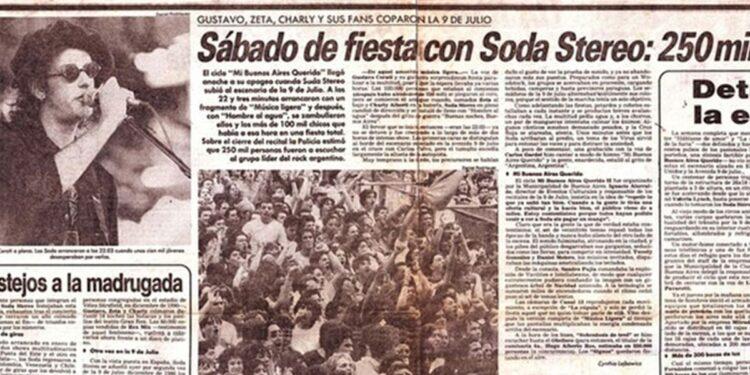 A 30 años del hito de Soda Stereo: Conquistar con 250 mil de personas la Av 9 de Julio 1 2024