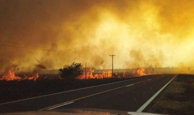 Incendios: la visibilidad es reducida en rutas del sur de Misiones y norte de Corrientes a causa del humo 1 2024