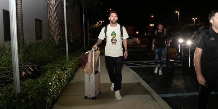 Lionel Messi llegó a Miami para afrontar los últimos amistosos previos a Qatar 1 2024
