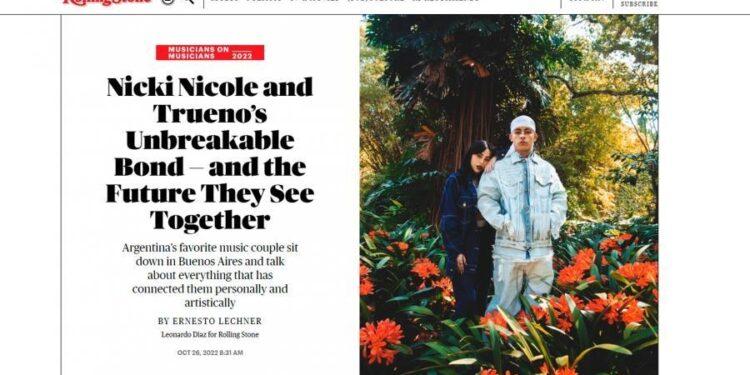 Estados Unidos: Nicki Nicole y Trueno, en las páginas de la revista Rolling Stone 1 2024