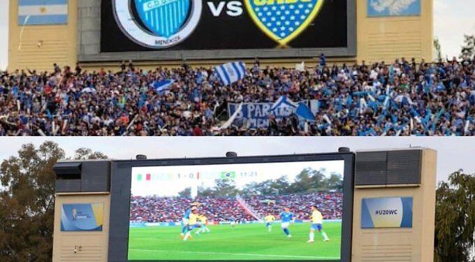 Escándalo en el Mundial Sub 20: taparon el símbolo de las islas Malvinas en el estadio de Mendoza 1 2024