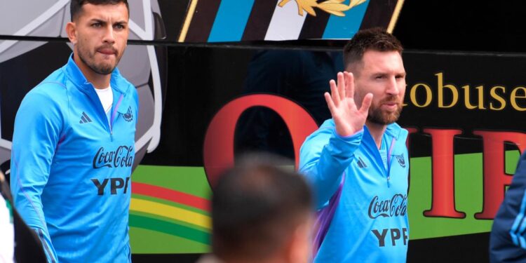 Messi no participó en la última práctica antes de enfrentar a Bolivia en la altura 1 2023