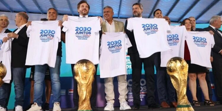 Conmebol anunció que los tres partidos inaugurales del Mundial 2030 se jugarán en Argentina, Uruguay y Paraguay 1 2023