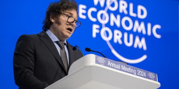 Milei defendió las políticas de mercado y el capitalismo: "Occidente está en peligro" 1 2024