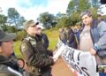 Polémica declaración de un gendarme elevó la tensión en manifestación docente en San Vicente 5 2024